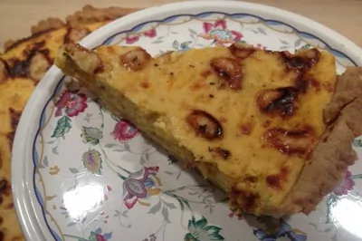 Тыквенный пирог на песочном тесте с горгонзолой