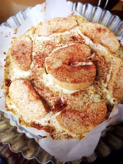 Низкокаллорийная творожно-яблочная запеканка