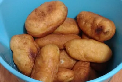 Пирожки с рисом и фаршем и с картошкой