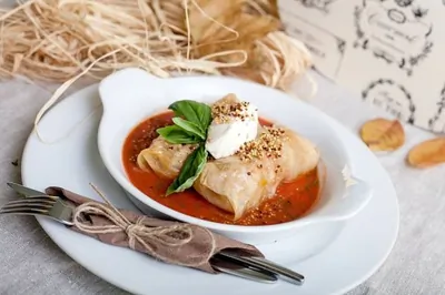 Голубцы с овощным рататуем