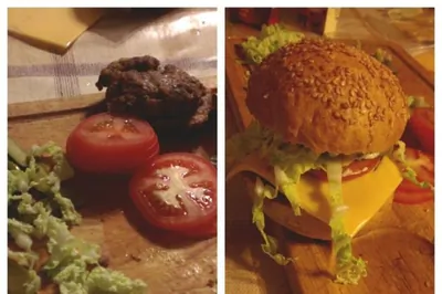 Домашние гамбургеры с маринованными огурцами