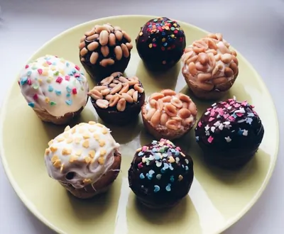 Кексы с горьким шоколадом