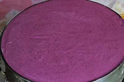 Черничный торт-мусс