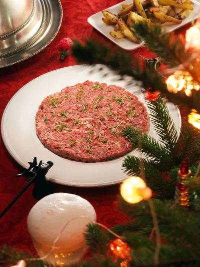 Тартар из говядины с кимчи