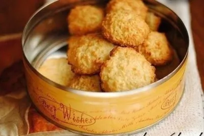 Быстрое кокосовое печенье без муки