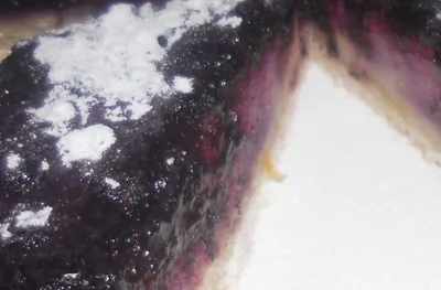 Песочный пирог с черникой и апельсиновой цедрой