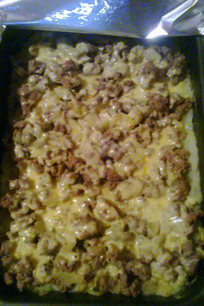 Картофельная запеканка с индейкой