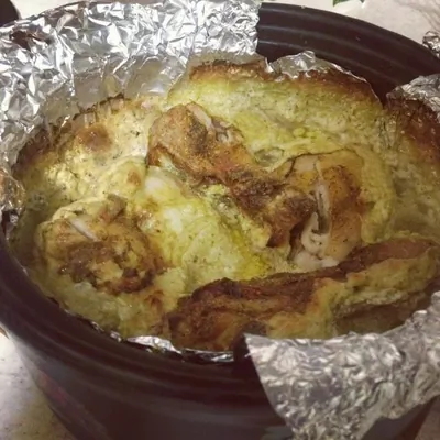 Куриные ножки в сливочном соусе