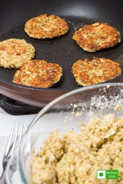 Вегетарианские котлеты из чечевицы с капустой