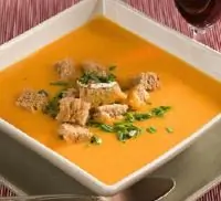 Тыквенный суп с карри и сухариками