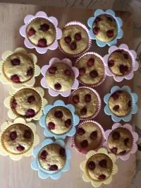 Кекс на кефире с орехами