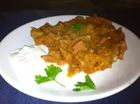 Тушеная капуста со свининой по польски