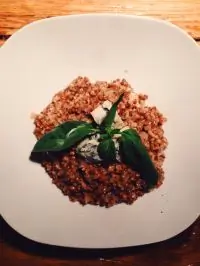 Гречка а ля ризотто с горгонзолой