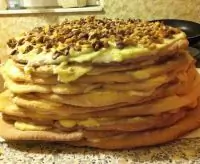 Медовый торт с грецкими орехами