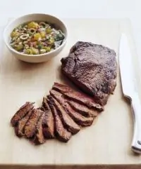 Говядина в апельсиново-оливковом соусе