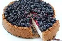 Творожный чизкейк с ежевикой