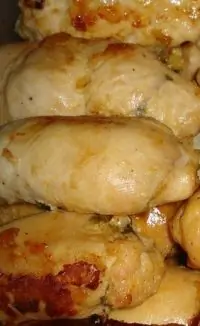 Рулетики куриные с грибами