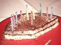 Торт с шоколадным и сметанным кремами