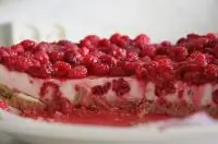 Малиновый чизкейк с творогом