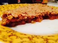 Постный яблочный крамбл с геркулесом