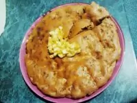 Блонди с бананом и орехами