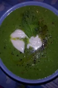 Горохово-мятный суп-пюре