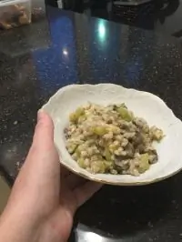 Перлотто с овощами и зеленью