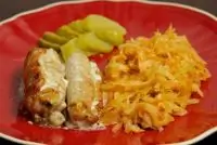 Рулеты из свинины с грибами