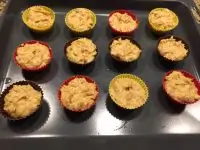 Кексы с хурмой