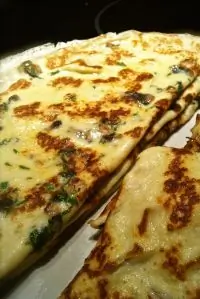 Нежные блинчики с грибовым припеком