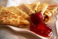 Тонкие блинчики на минеральной воде