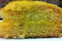 Пирог с лимонно-мандариновым кремом