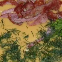 Сырный суп с копчеными ребрами