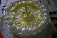 Лимонный торт с масляным кремом