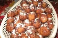 Пончики творожные с ванилью