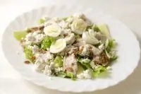 Салат с рикоттой и курицей