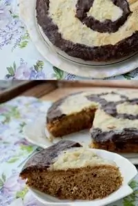 Бисквит с белым и черным шоколадом