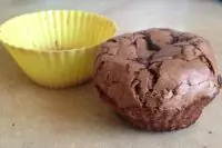 Кексы из горького шоколада с начинкой