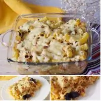 Макаронная запеканка c рикоттой и тыквой