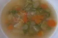 Овощной весенний суп с сыром