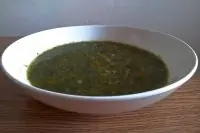 Суп из яблок с луком-пореем