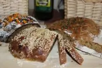 Хлеб бездрожжевой с орехами и сухофруктами