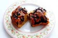 Кекс с белым шоколадом и черникой