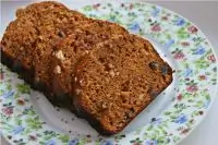 Кекс со сгущенным молоком, орехами и изюмом