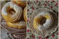 Заварные кольца с творожным кремом