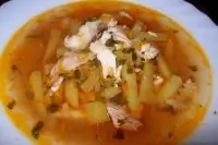 Суп с рыбой и томатами