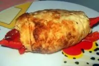 Рулеты из курицы со сладким перцем