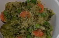 Салат из вареных овощей с йогуртом