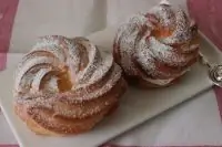 Заварные кольца со сливочным кремом