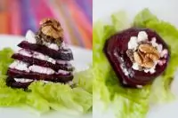 Свекольный мильфей с фетой